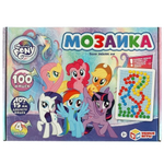 Мозаика "Мой маленький пони" 100 фишек, 4 цв. 4680107915108 (Умные игры)