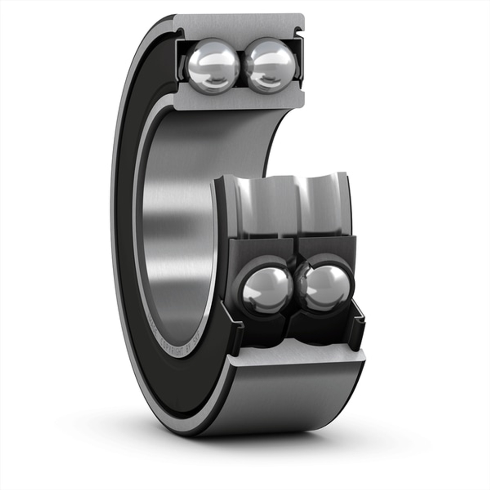 SKF 3210 A-2RS1 — радиально-упорный шарикоподшипник 50×90×30.2 мм