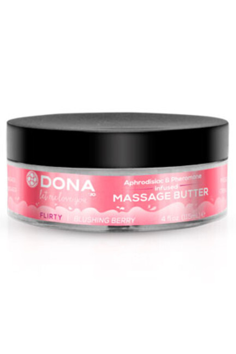 Увлажняющий крем-масло для массажа DONA Massage Butter Flirty Aroma - Blushing Berry 115 мл (Цвет: розовый)