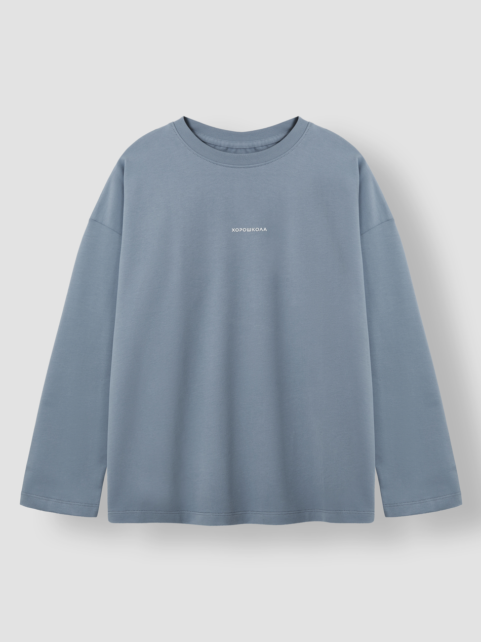 ЛОНГСЛИВ ОВЕРСАЙЗ PREMIUM SOFT BLUE