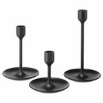 Набор подсвечников IKEA FULLTALIG (ФУЛЛТАЛИГ), Черный, Металл, 3 шт