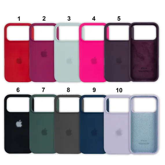 Чехол iPhone 17 Pro Max Silicone Case Color (в ассортименте)