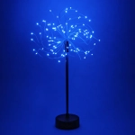 Фигура световая «Искра» 49 см с пультом, 100 ламп LED, 8 режимов на батарейках + USB питание, Синий