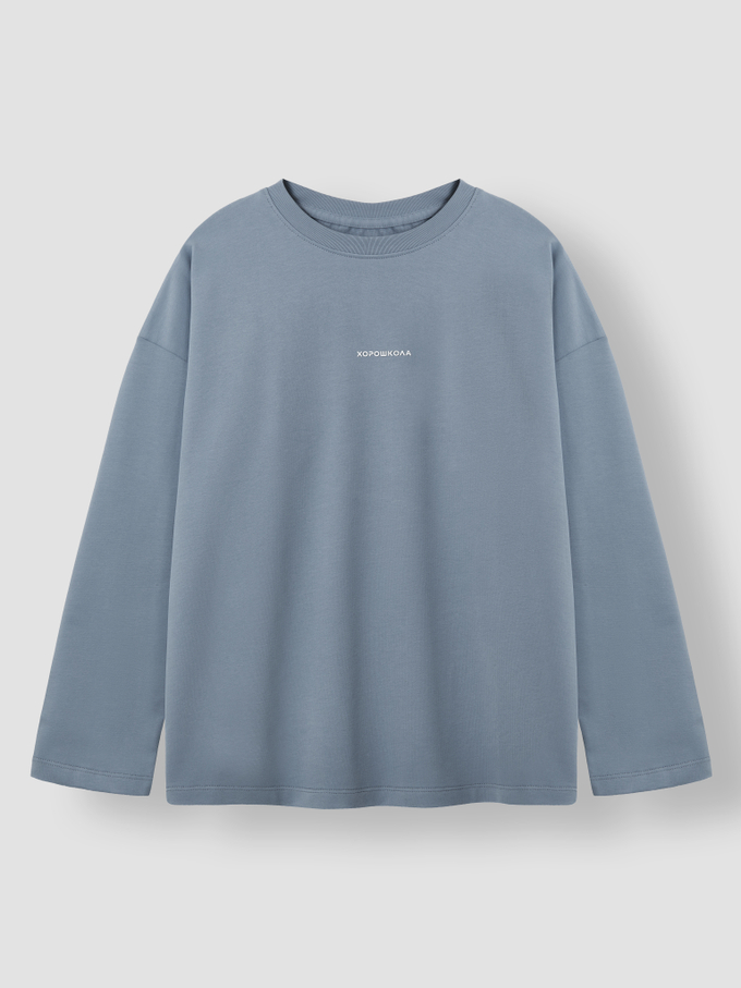 ЛОНГСЛИВ ОВЕРСАЙЗ PREMIUM SOFT BLUE