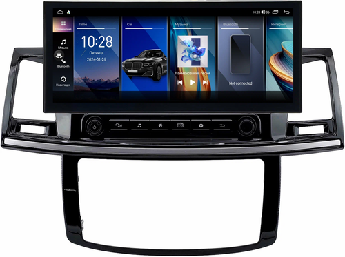 Магнитола для Toyota HiLux 7 2004-2015 - Kuberg монитор 12.3" в стиле LEXUS на Android 12, 2К экран, Быстрая, CarPlay, 4G SIM-слот