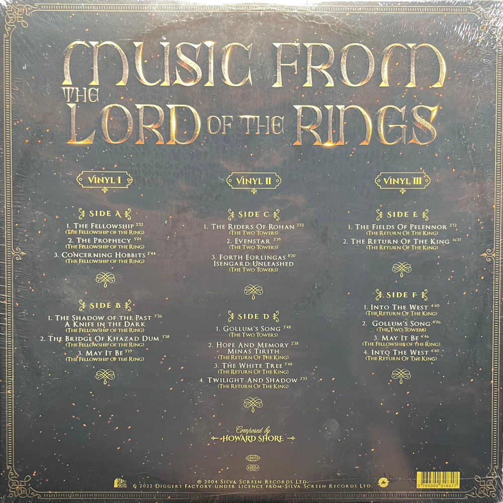 Music From The Lord Of The Rings Trilogy - The City Of Prague Philharmonic Orchestra 3LP (Европа 2022г.)