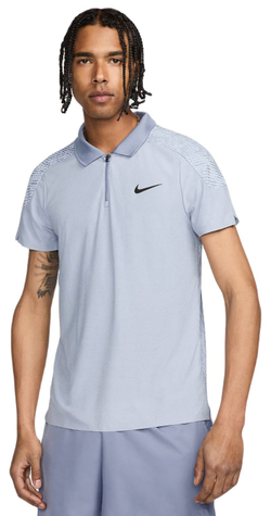 Теннисное поло Nike Dri-Fit Adventage Slam RG - light armory blue/ashen slate/black