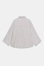 РУБАШКА В ПОЛОСКУ ИЗ ЛЬНА — ZARA