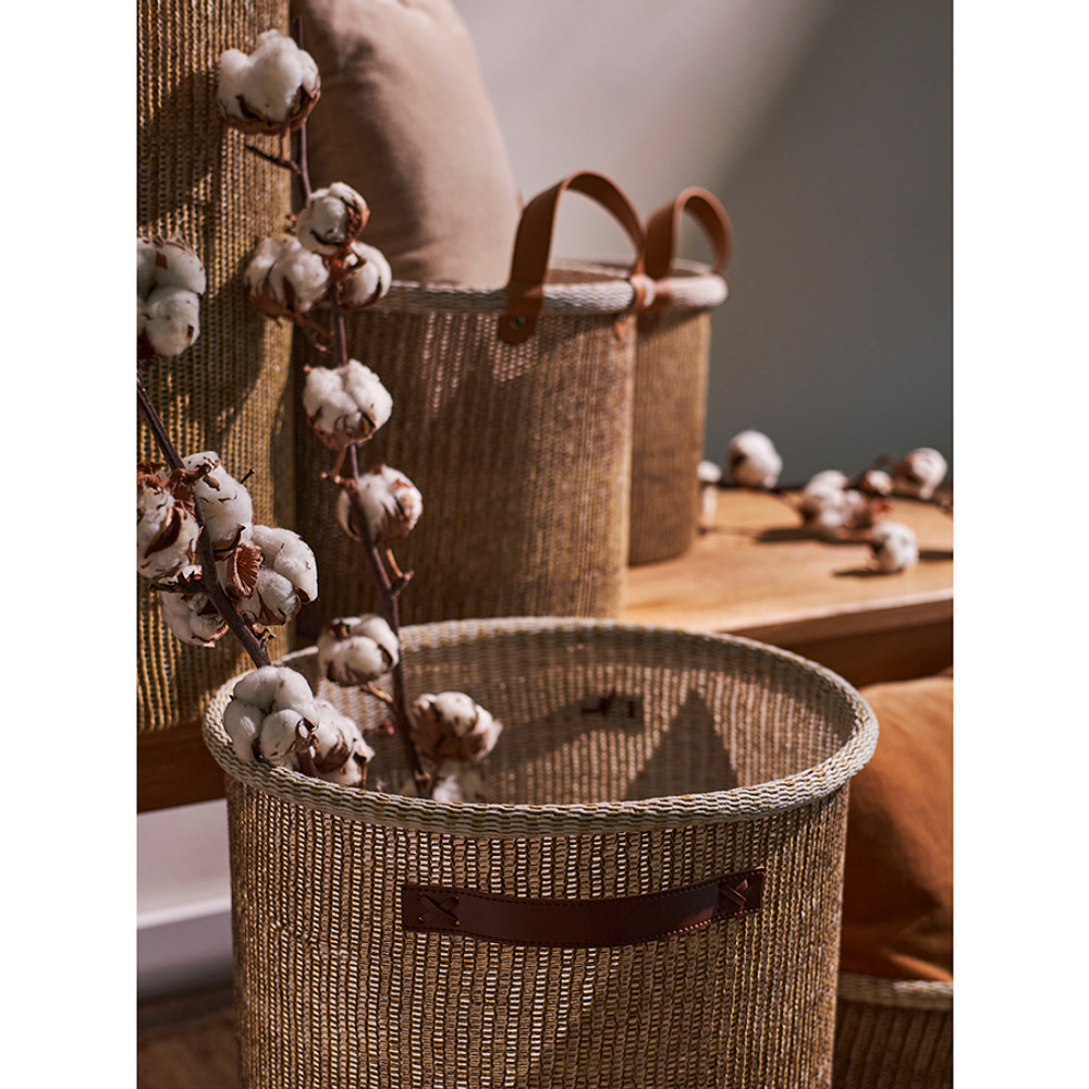 Корзина для хранения Sustainable collection, 64 л, бежевая