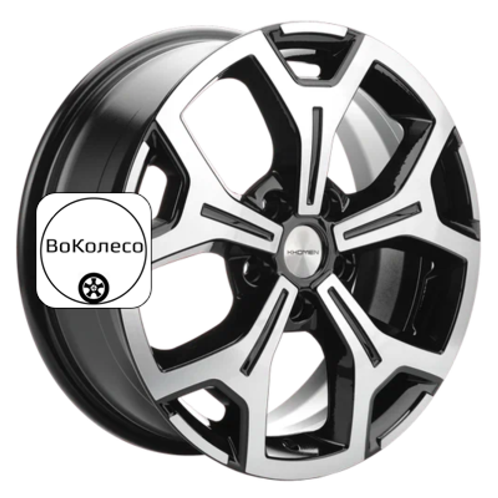 6,5x17/5x114,3 ET40 D64,1 KHW1710 (Haval F7/F7x) Black-FP Khomen Wheels