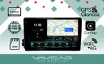 Магнитола для SsangYong Actyon 2005-2010, Kyron, Actyon Sports 2006-2016 - Vaycar VA69-0158-2K на Android 13, Быстрая, 2K QLED, CarPlay, 4G SIM-слот
