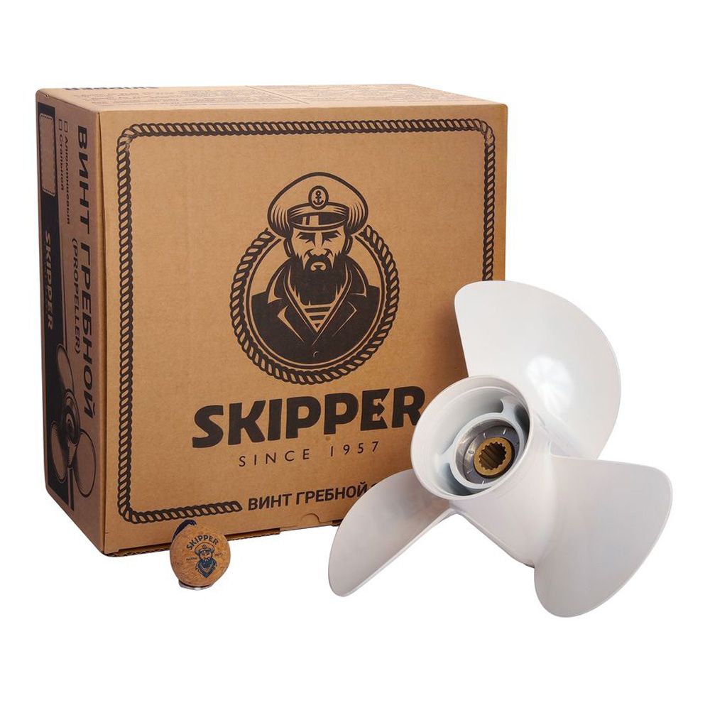Винт гребной Skipper для Yamaha 60-140, диаметр 13 1/4" (алюминиевый, лопастей - 3, шаг 17")