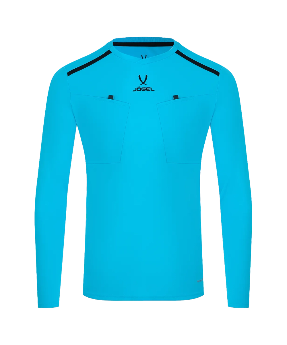 Футболка судейская с длинным рукавом DIVISION PerFormDRY Referee LS Tee, голубой