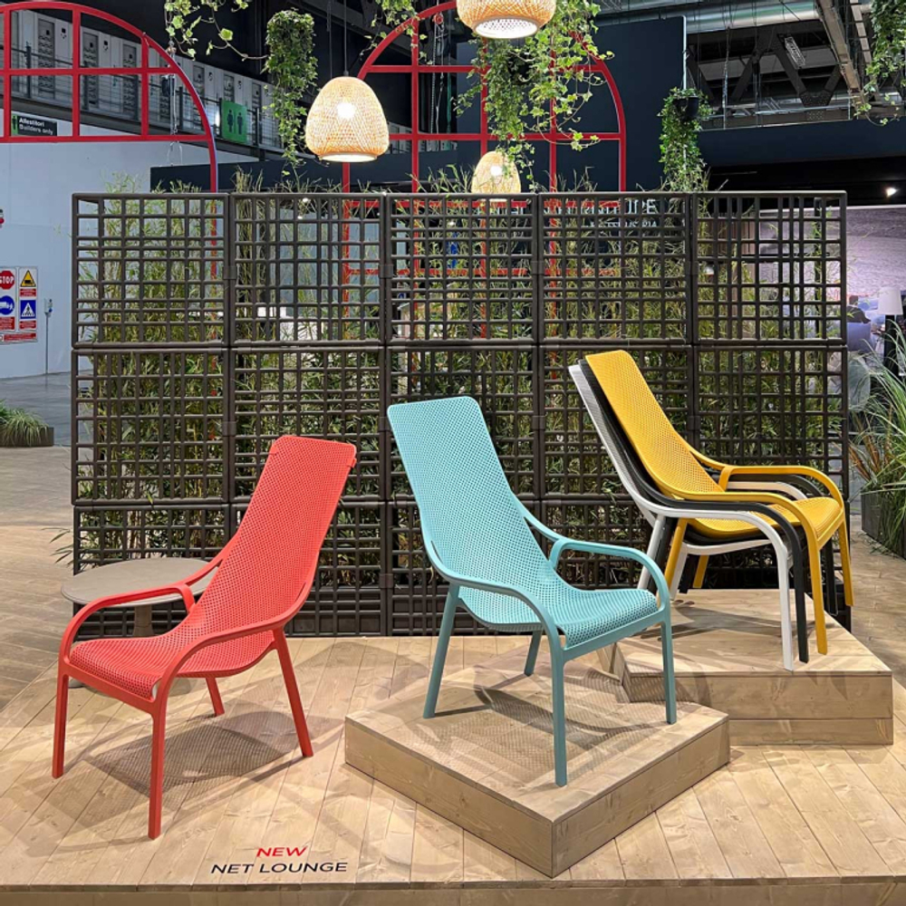 Лаунж-кресло пластиковое Nardi Net Lounge, ментоловый