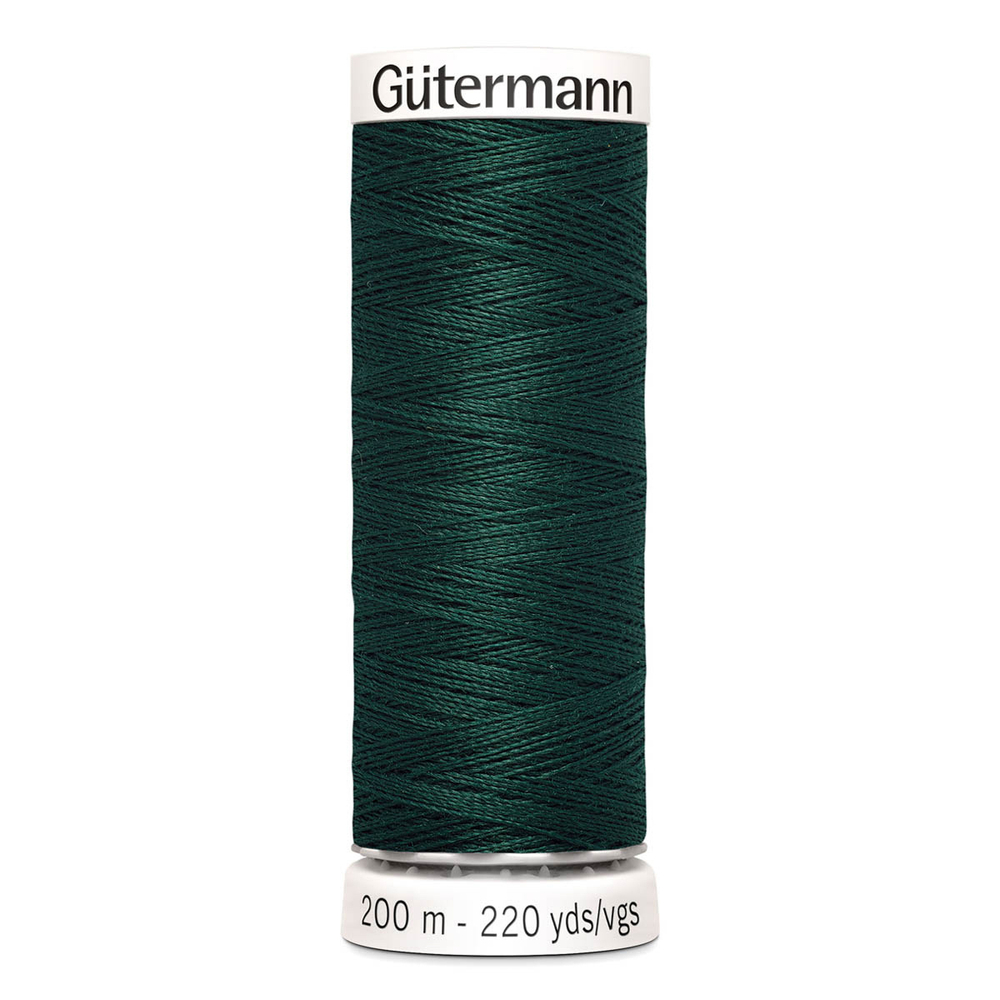 01 Нить Sew-All 100/200 м для всех материалов, 100% полиэстер Gutermann 748277 (018 т.малахит)