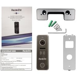 Вызывная видеопанель Falcone-EYE iPanel 3 (серебро) 4-х проводная, антивандал., 12В