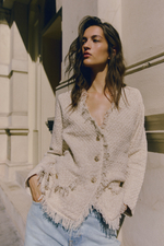 Кардиган с косами и бахромой - H&M