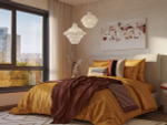 Панно декоративное fleur, 70х120 см, бежевое