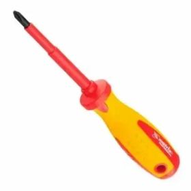 Отвертка SL4,0 x 100 мм, Insulated, CrMo, до 1000 В, двухкомп.рукоятка// Matrix 12916