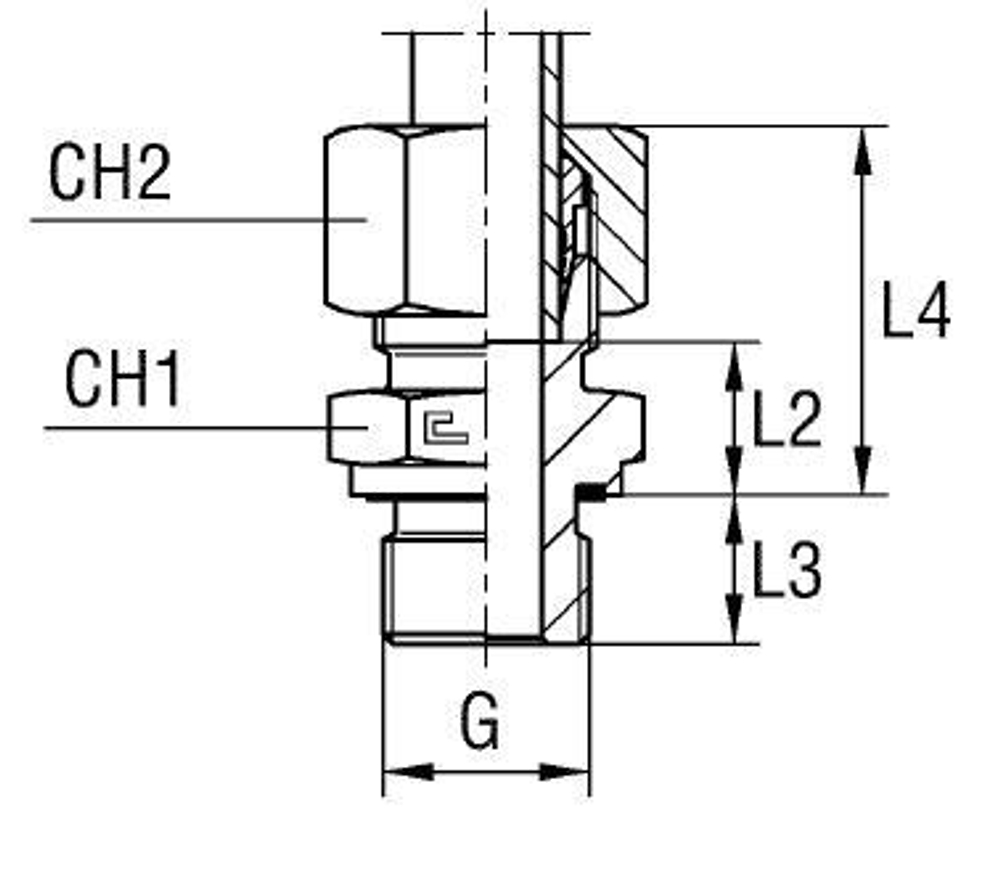 Штуцер FE DL15 BSP 3/8 (в сборе)
