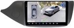 Магнитола для KIA Ceed 2 JD 2012-2018 (рамка матовая) - FarCar BX9-360-7095M монитор 9.5" 2K QLED на Android 13, Быстрая, CarPlay, 4G SIM-слот, 4 камеры в комплекте