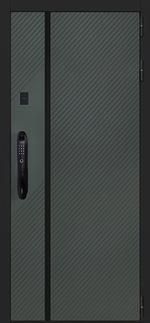 Стальная дверь "Лион" (биометрический замок Smart lock DZ 888). Заказная модель.
