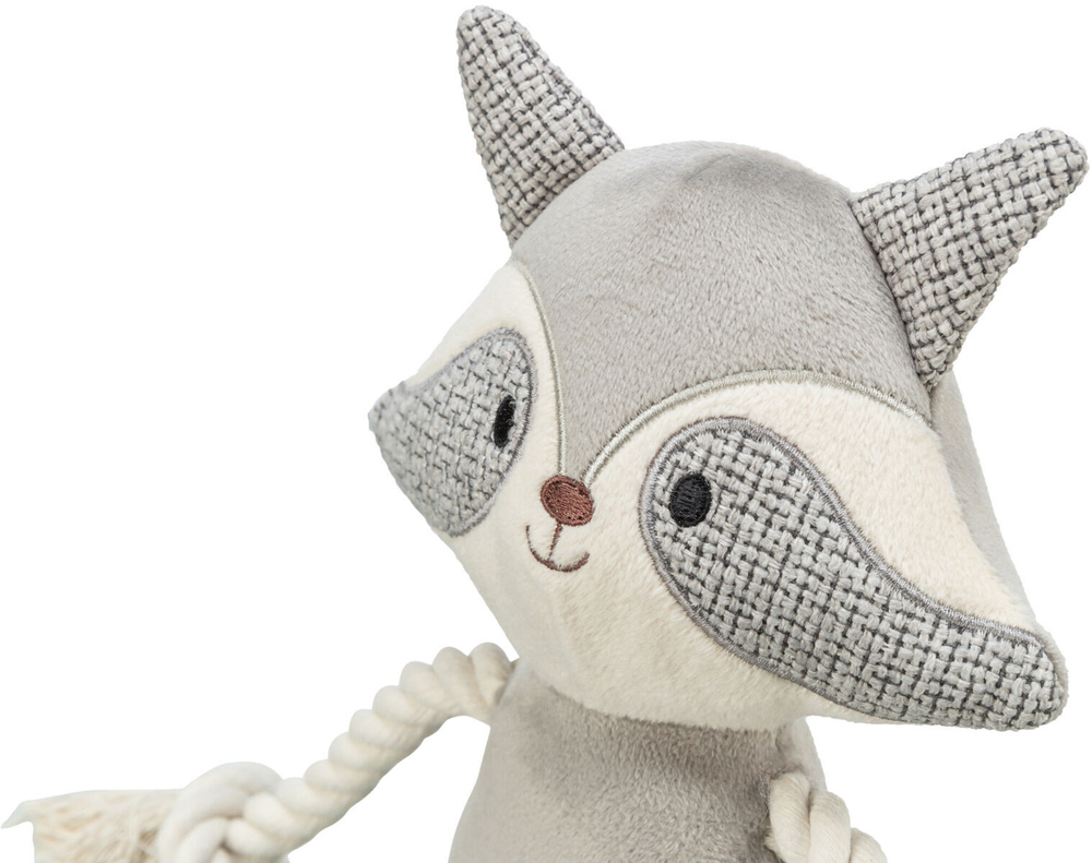 Игрушка "Енот", плюш/веревка, 33 см, Trixie