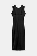 АТЛАСНОЕ ПЛАТЬЕ СО СБОРКАМИ — ZARA