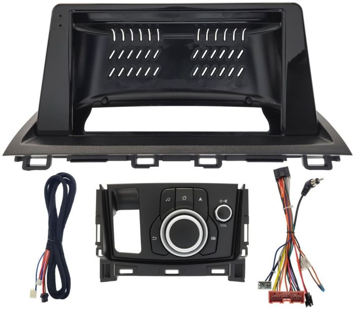 Магнитола для Mazda CX-4 2016-2024 (ШГУ монохром) - FarCar S500-TS20 монитор 9.5" 2K QLED на Android 14, Быстрейшая, CarPlay, 4G SIM-слот