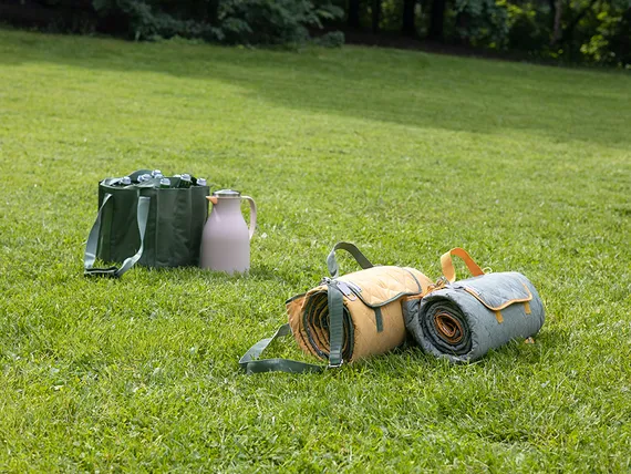 Плед для пикника и отдыха на пляже smart picnic, шалфей