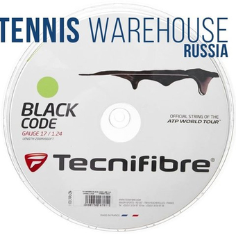 Теннисные струны Tecnifibre Black Code (200 m) - зеленый