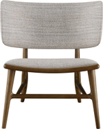 Кресло McGuire Hana Lounge Chair (Upholstered Back)