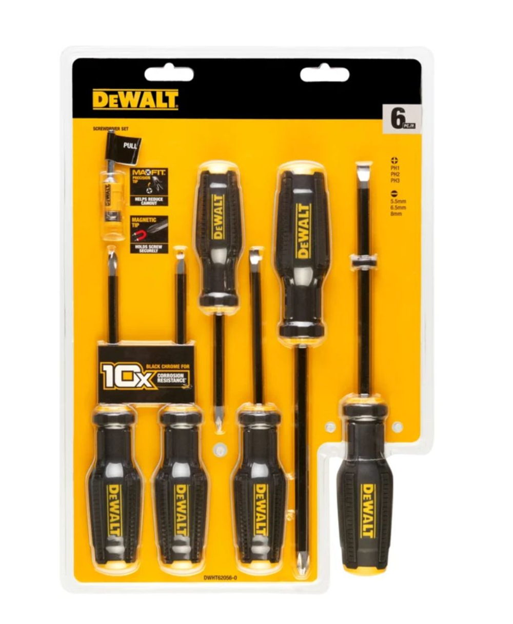 Набор из 6 отверток Dewalt DWHT62056-0