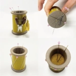 Магнитная игольница катушка Cohana, цвет желтый