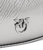 Кожаная сумка хобо brioche classic Pinko - серебряный(101526 A180)