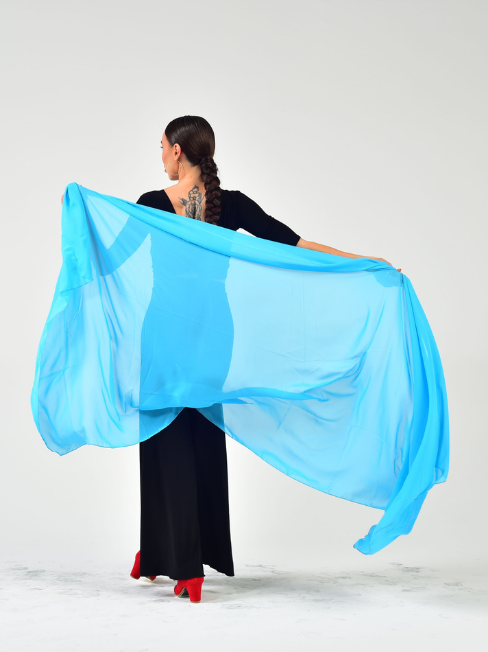 Шаль для восточных танцев Dance Every Wear SM7907 016, голубой