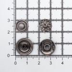 Кнопка Альфа (S-образная) ⌀15 мм, ≈1000 шт, металл, черный никель, 380, Globus