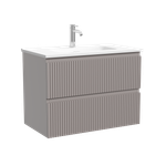 Тумба подвесная SANCOS Сноб Р (Snob R) 690х390х500, c двумя ящиками оснащенными доводчиками, Пыльная роза (Doha Soft), арт.SNR70/39SM