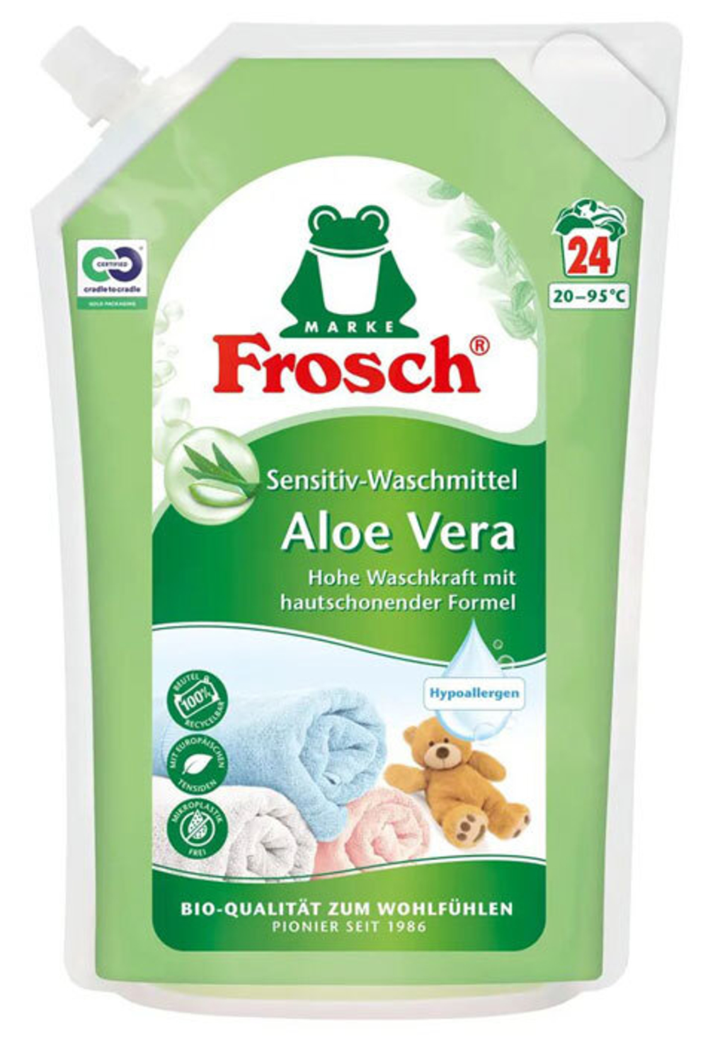 Гель для стирки Frosch Aloe Vera дой-пак 1,8 л