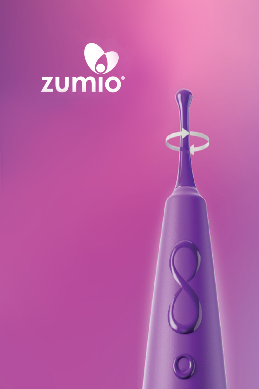 Стимулятор клитора с ротацией Zumio S фиолетовый 18 см