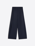 Женские брюки super baggy в тонкую полоску с защипами - BERSHKA