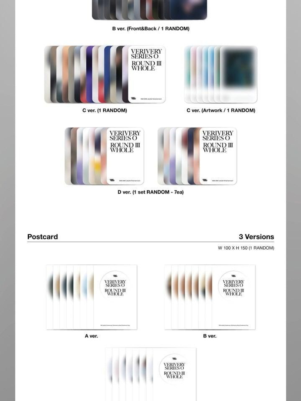 Альбом VERIVERY - VERIVERY SERIES O ROUND 3 : WHOLE 1st Album RANDOM Version