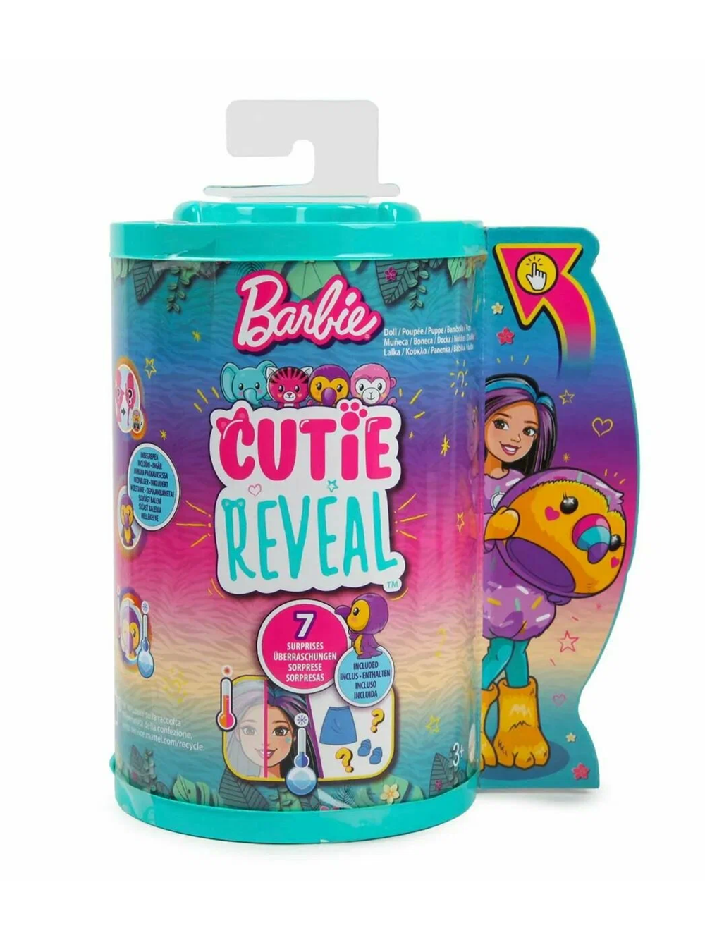 Кукла Барби Кьюти Ревил Тукан | Barbie Cutie Reveal Toucan HKR16 | кукла-сюрприз в костюме птицы Mattel | 3+