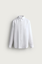 РУБАШКА REGULAR FIT ИЗО ЛЬНА И ЛИОЦЕЛЛА — ZARA