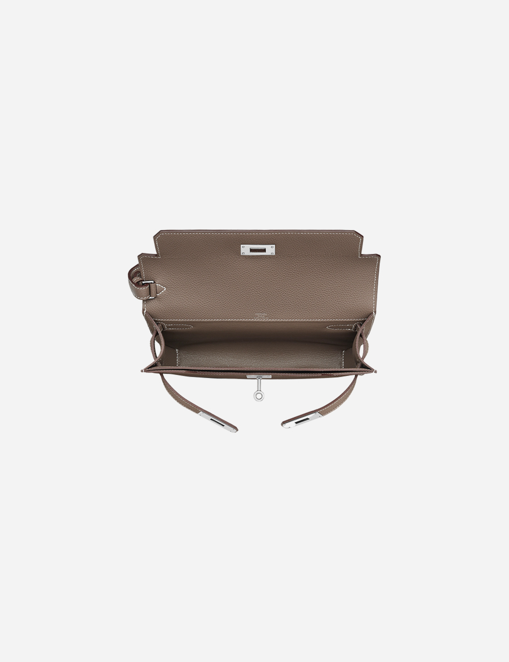 Hermes Kelly Depeches 25 Pouch Etoupe (H078401CK18)