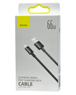 Usb Кабель-зарядка TYPE-C Baseus Superior Series 66W 1м CATYS-01 черный