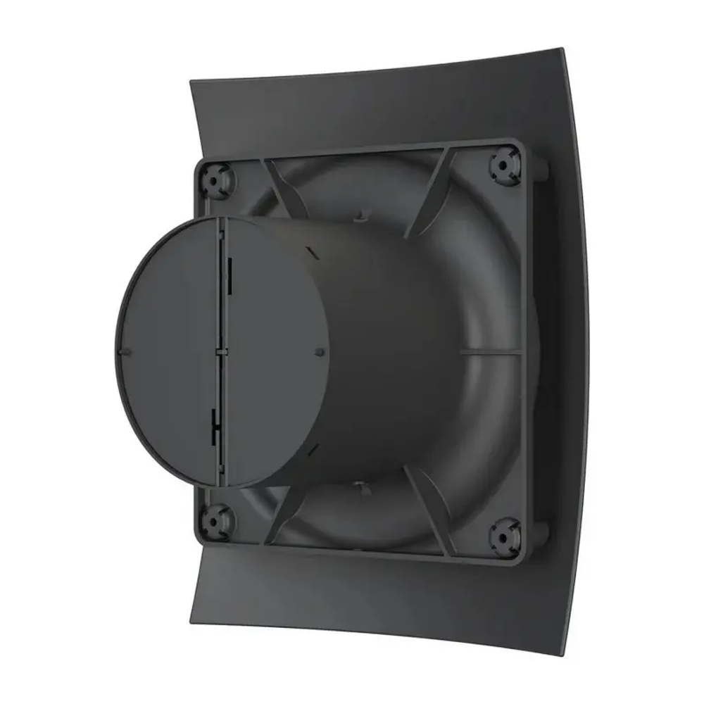 Вентилятор накладной BREEZE D100 обратный клапан Matt black DICITI