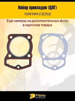 P++ Bt0 Набор прокладок ЦПГ 169FMM (CB250)