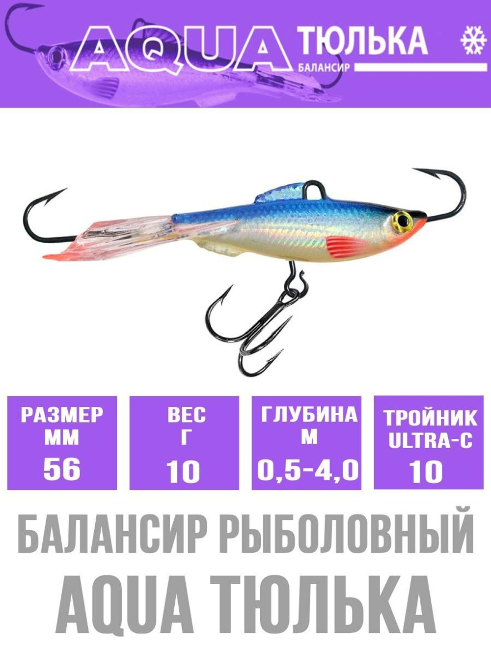 Балансир для рыбалки AQUA ТЮЛЬКА
