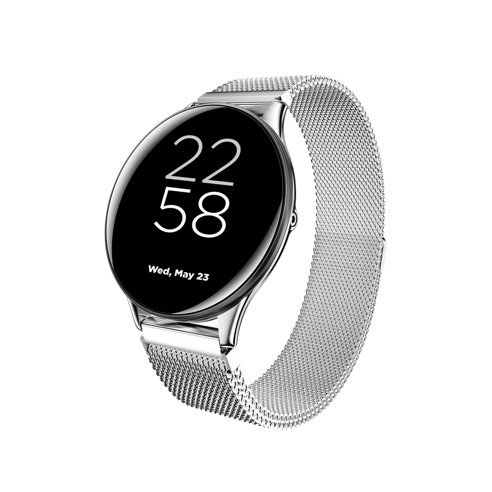 Canyon 1CN-SSW70SS Lemongrass SW-70 iOS/android waterproof серебряный металлический Смарт-часы